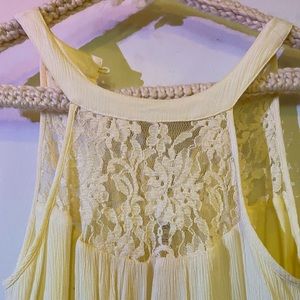 White Dress with Lace Top